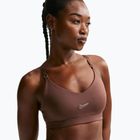 Training bra Nike Indy Padded Gloss light chocolate