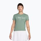 Women's tennis T-shirt Nike Court Heritage steam/barely green