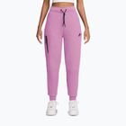 Women's trousers Nike Sportswear Tech Fleece Mid-Rise light magenta/black
