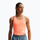 Women's running T-shirt Nike Swoosh Run Dri-Fit orange pulse/photon dust/white