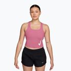 Women's running T-shirt Nike Swoosh Run Dri-Fit peony/photon dust/white