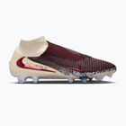 Men's football boots Nike United Phantom 6 High Elite FG burgundy crush/fossil/university red