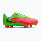 Children's football boots Nike Jr. Phantom 6 Club Erling Haaland MG hot punch/green strike/black