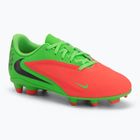 Children's football boots Nike Jr. Phantom 6 Club Erling Haaland MG hot punch/green strike/black