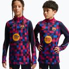 Children's football sweatshirt Nike FC Barcelona Dri-Fit Strike Drill Top noble red/noble red/mineral yellow