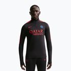 Men's football sweatshirt Nike Paris Saint-Germain Strike Dri-Fit Soccer Knit Drill Top black/global red/global red
