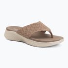 Women's slides SKECHERS Ultra Flex 3.0 Rhythm Waves brown
