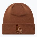 Winter hat New Era Essential Los Angeles Dodgers dark auburn/dark autumn