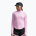 Women's running sweatshirt Nike Tempo Dri-Fit 1/4 Zip pink rise