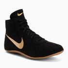 Wrestling shoes Nike Footsweep 2 black/metallic gold/gum light brown