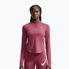 Women's running sweatshirt Nike Tempo Dri-Fit 1/4 Zip pink smoke