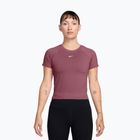 Women's training shirt Nike Pro Seamless pink smoke/white