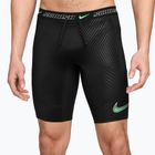 Men's running shorts Nike Stride black/illusion green