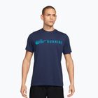 Men's running shirt Nike Dri-Fit Running T-Shirt midnight navy/light current blue