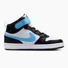 Children's shoes Nike Court Borough Mid 2 white/black/arctic green/football blue