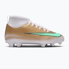 Children's football boots Nike Jr. Mercurial Superfly 11 Club "Kylian Mbappé" metallic gold/green glow