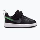 Children's shoes Nike Court Borough Low black/smoke grey/white/illusion green