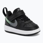 Children's shoes Nike Court Borough Low black/smoke grey/white/illusion green