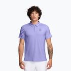Men's tennis shirt Nike Court Advantage purple pulse/gridiron
