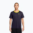 Men's tennis shirt Nike Court Advantage purple dynasty/lemon venom/lemon venom