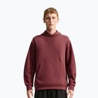 Men's training sweatshirt Nike 24.7 ImpossiblySoft Light Boulder/Black/Burgundy Crush