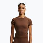 Women's training shirt Nike Pro Seamless Dri-Fit SS cacao wow