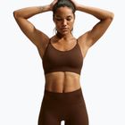 Women's shorts Nike Pro Seamless High-Waisted Biker 5" cacao wow