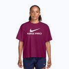 Women's training shirt Nike Pro Dri-Fit Loose true berry/white