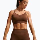 Women's sports bra Nike Pro Seamless Light Support Sports Bra cacao wow