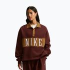 Women's sweatshirt Nike Studio Fleece Medium Weight mystic dates/light british tan/sail