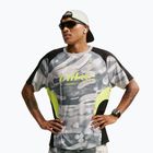 Men's running shirt Nike Dri-FIT Printed SS smoke grey/black/light lemon twist