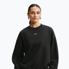Women's sweatshirt Nike Studio Fleece Medium Weight total black/sail