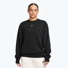 Women's sweatshirt Nike Studio Fleece Lightweight total black/sail
