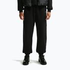 Women's trousers Nike Studio Fleece Medium Weight total black/sail