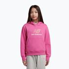 Children's sweatshirt New Balance FT Stacked Logo Hoodie pink satin