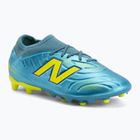 Children's football boots New Balance Tekela Team V5 FG metallic blue/alkaline green