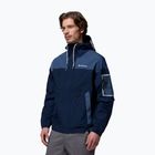 Men's softshell jacket Columbia Challenger II Windbreaker collegiate navy/dark mountain