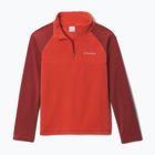 Children's fleece sweatshirt Columbia Glacial Half Zip super sonic/red oxide