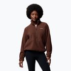 Women's fleece sweatshirt Columbia Timber Meadow MTR Fleece HZ tobacco