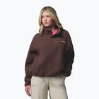 Women's fleece sweatshirt Columbia Helvetia II Cropped Half Snap Fleece tobacco