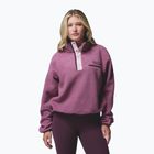Women's fleece sweatshirt Columbia Helvetia II Cropped Half Snap Fleece antique mauve/mineral pink
