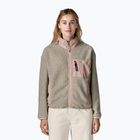 Women's fleece sweatshirt Patagonia Synchilla oatmeal heather w/pink frost