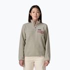 Women's fleece sweatshirt Patagonia Lightweight Synchilla Snap-T Pullover oatmeal heather w/moonrise taupe