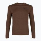 Men's longsleeve Patagonia Cap Cool Daily Boardshort Logo LS berm brown - light berm brown x-dye