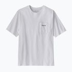 Men's T-shirt Patagonia Boardshort Logo Pocket Responsibili fiber white
