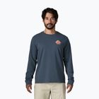 Men's longsleeve Patagonia Great Waves Responsibili-Tee LS summit blue