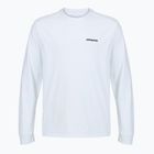 Men's longsleeve Patagonia P-6 Logo Responsibili fiber white