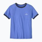 Women's T-shirt Patagonia Fitz Roy Foothills Ringer Tee diver blue