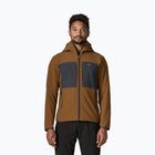 Men's trekking sweatshirt Patagonia R2 TechFace Hoody deer brown