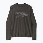 Men's longsleeve Patagonia Cap Cool Trail Stratapeaks ink black